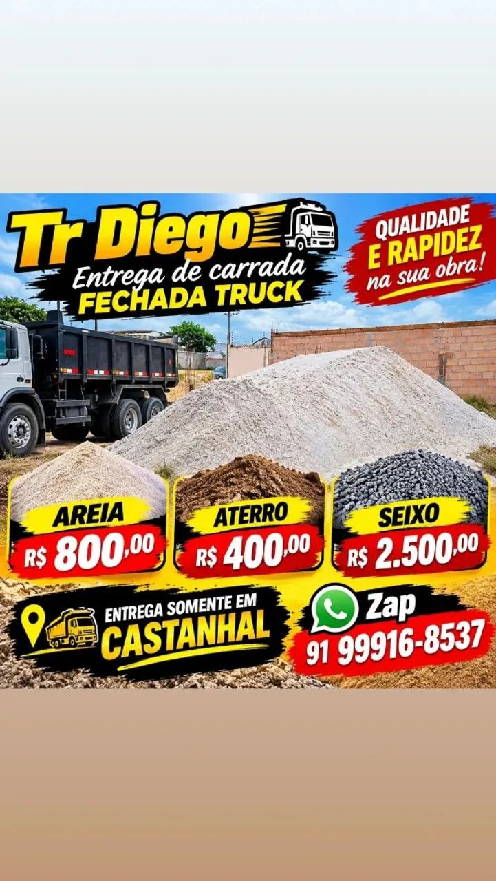 Areia castanhal 