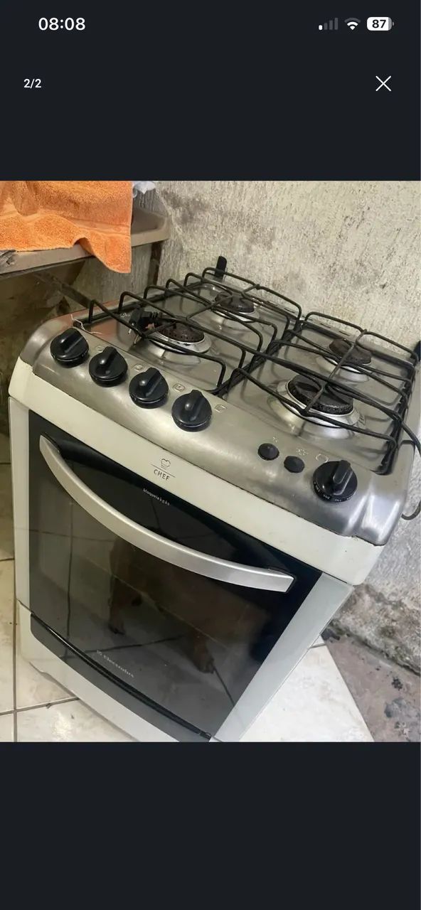 Fogão usado 