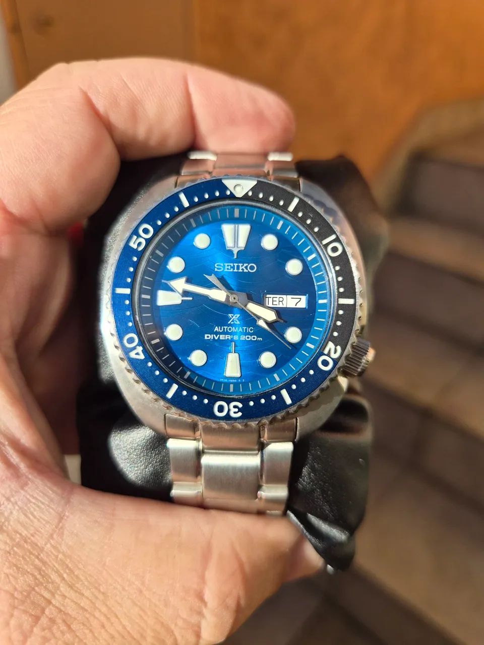 Relogio Seiko Prospex Turtle Shark SRPD21B1 Automático 