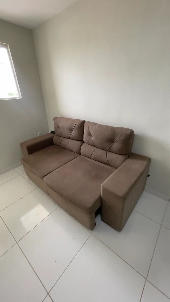 Sofá 3 lugares retrátil 