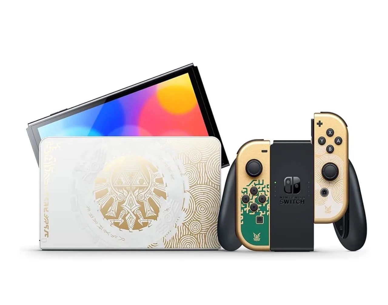 Nintendo Switch Oled Edicão do Zelda Desbloqueado - Consoles de