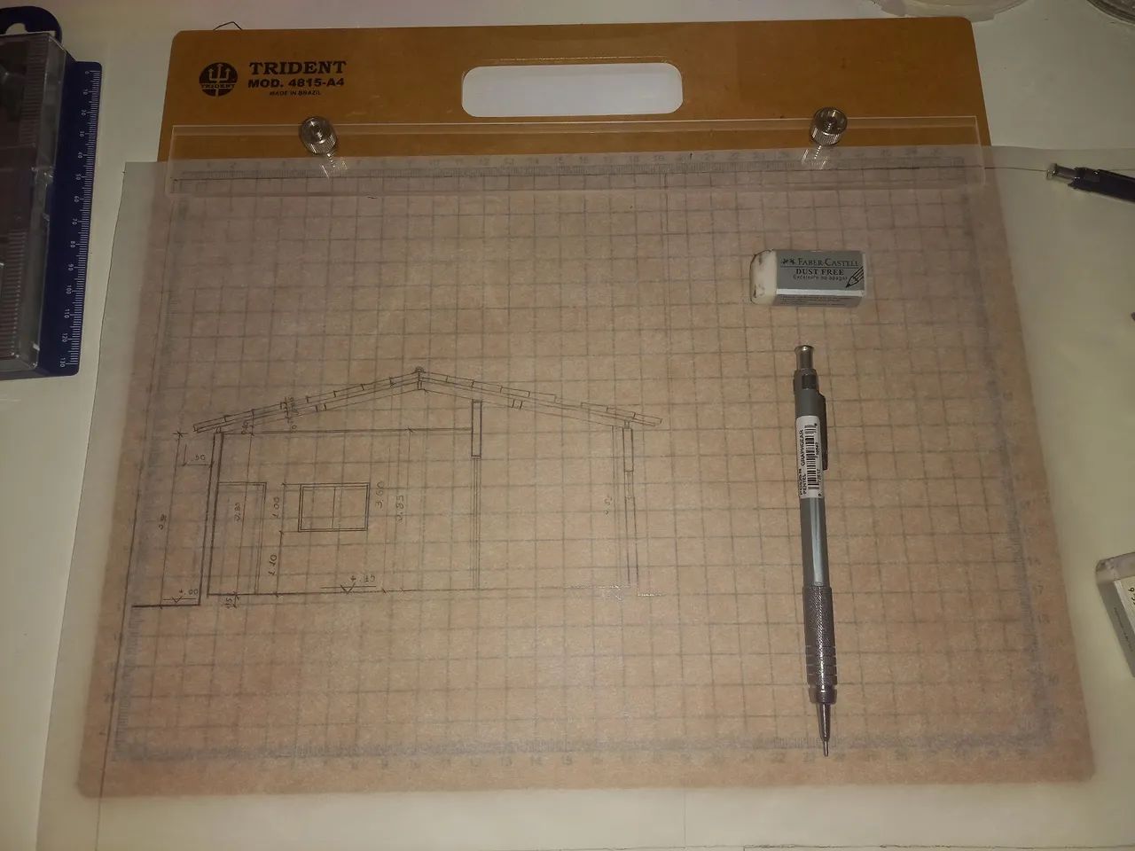 Prancheta portátil quadriculada A4 - Foto 2