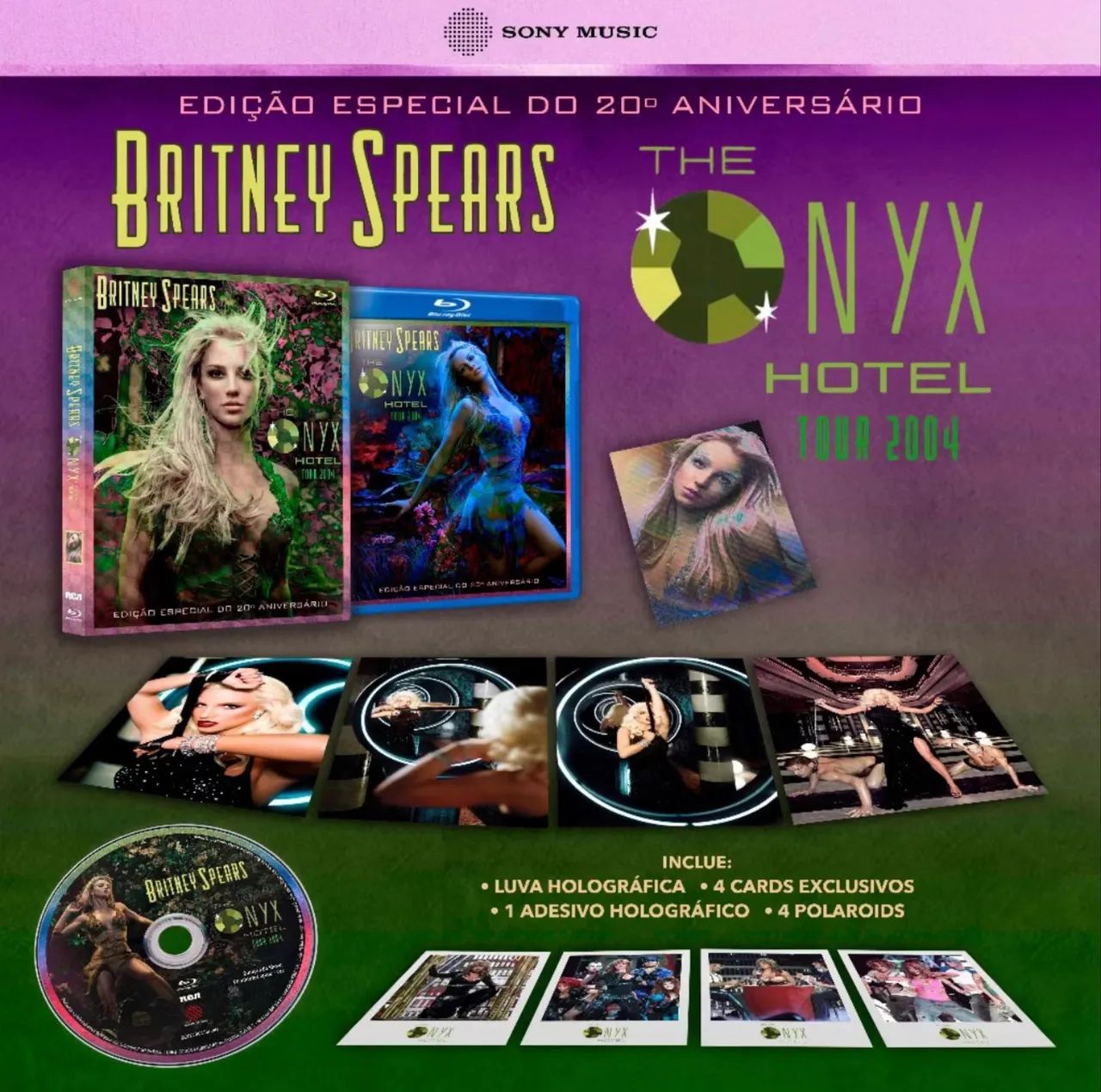 Blu ray Britney Spears - The Onyx Hotel Tour (20º Aniversário) +
