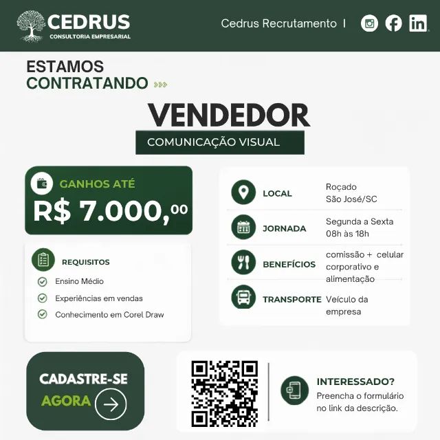  Vendedor - Comunicação Visual