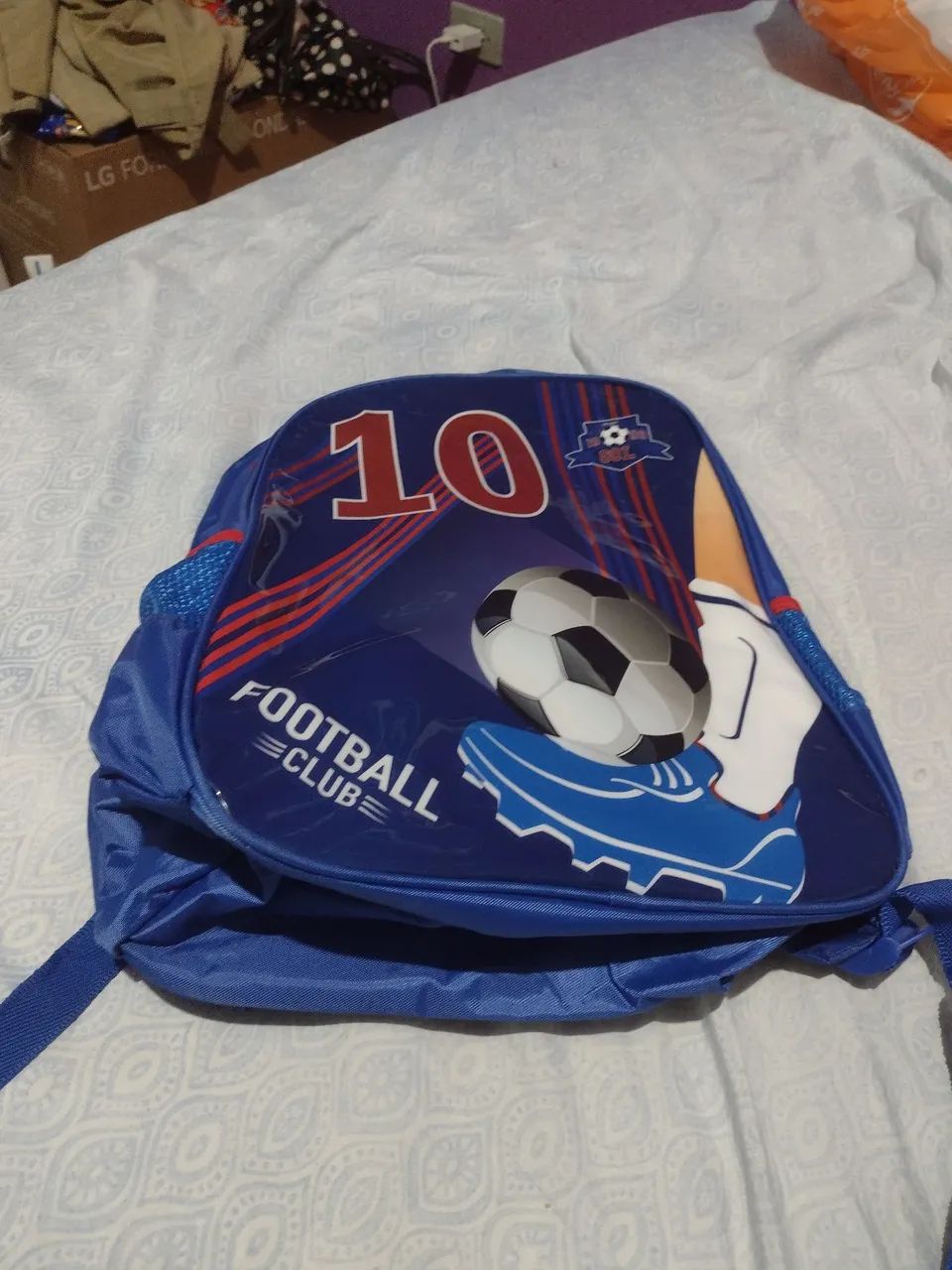 Mochila Infantil Tema Futebol  - Foto 4