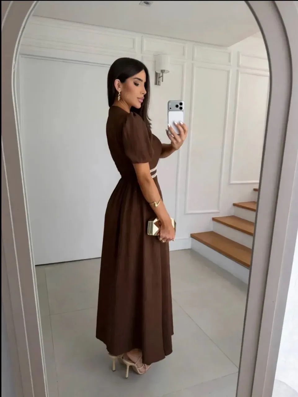 Vestido Moda Cristã Marrom  - Foto 2