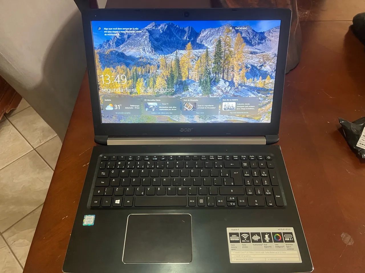 Notebook Acer Aspire 5 com 8gb RAM 7th corei5  - Foto 3
