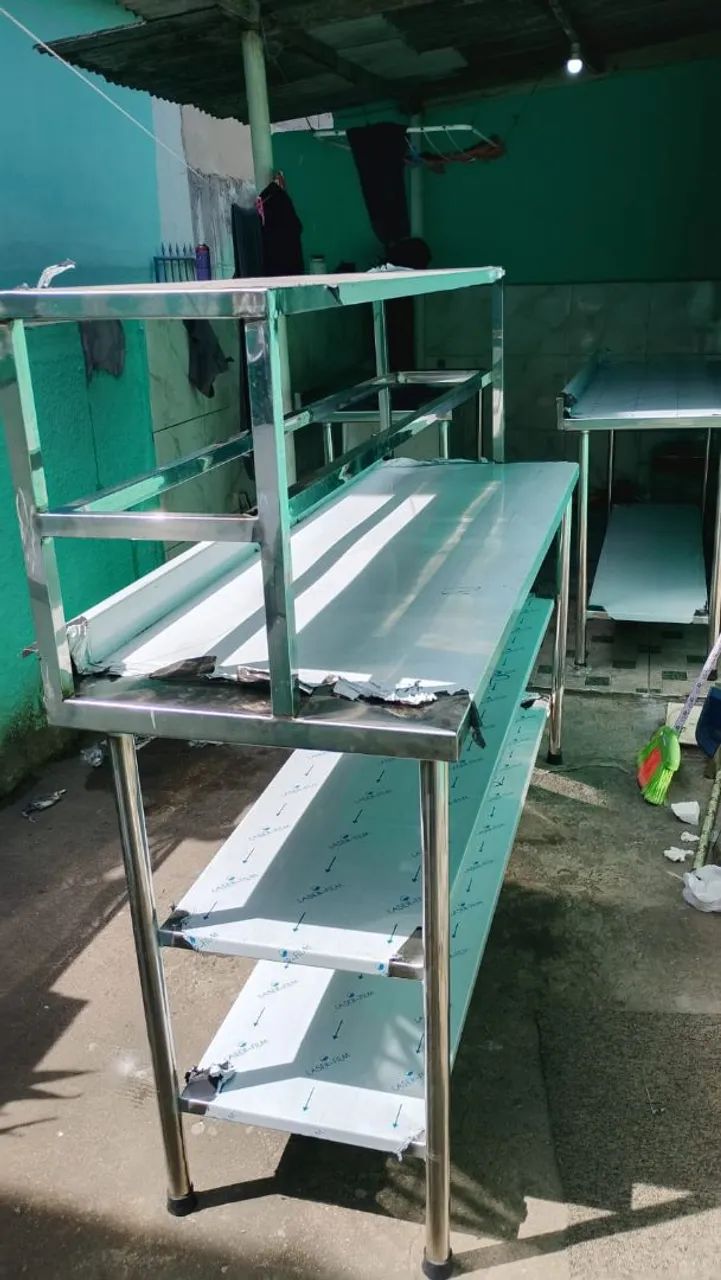 Bancada de inox 