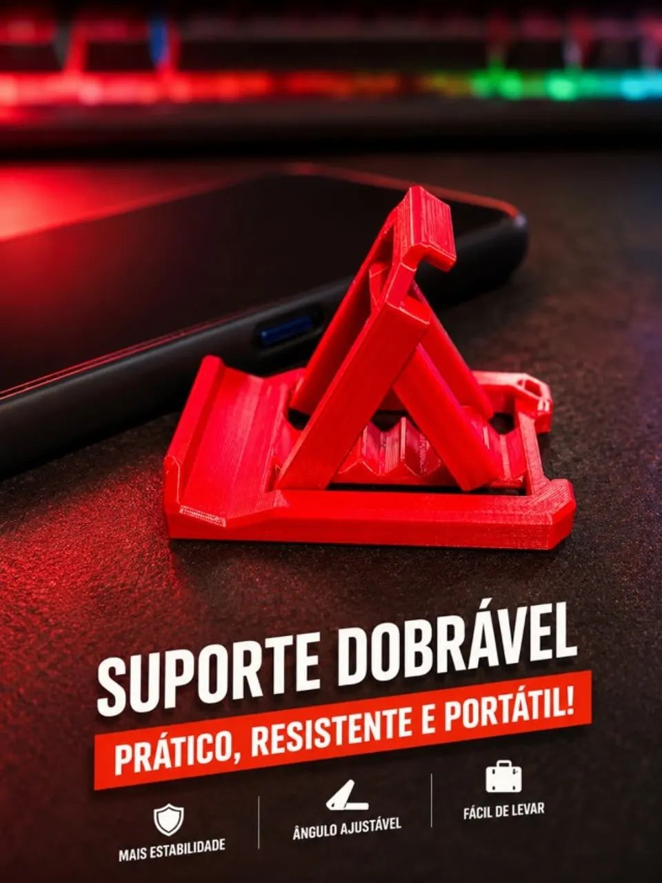 Suporte para Celular Personalizado em Impressão 3D - Foto 4