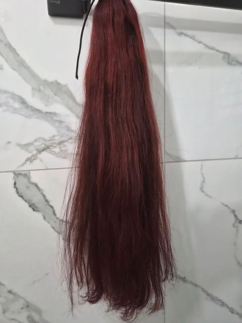 Rabo de cavalo mega hear com cabelo humano  - Foto 5