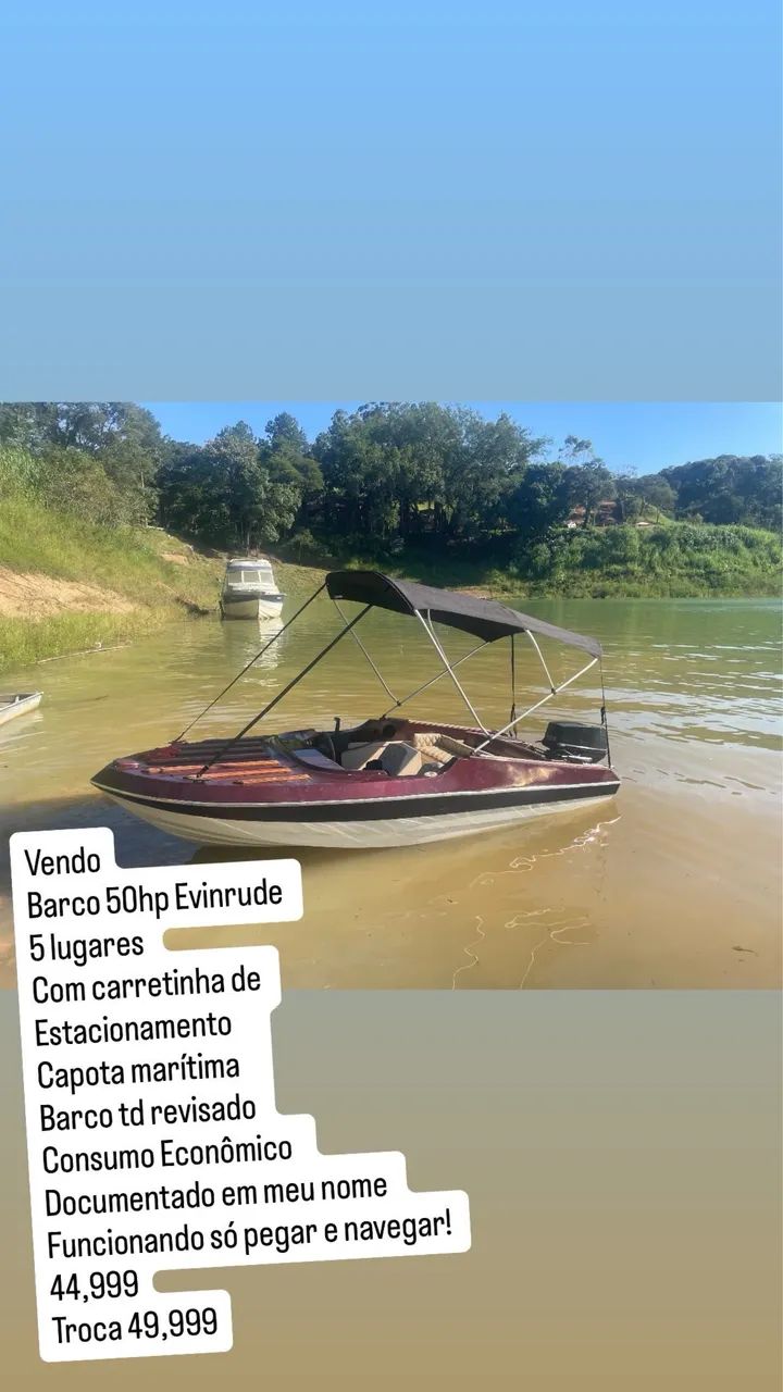 Barco 50hp Evinrude  5 +1 lugares  - Foto 5