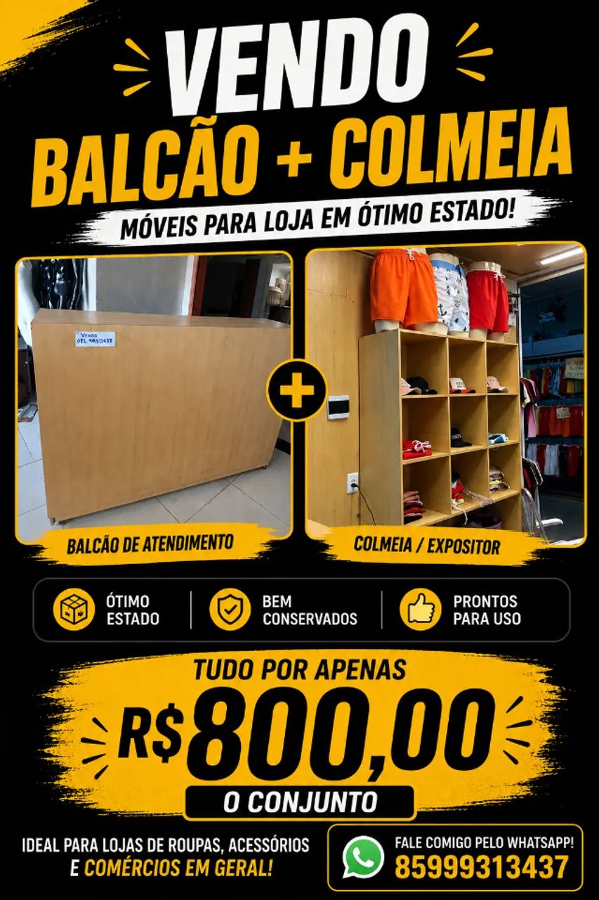 Balcão e comeia 