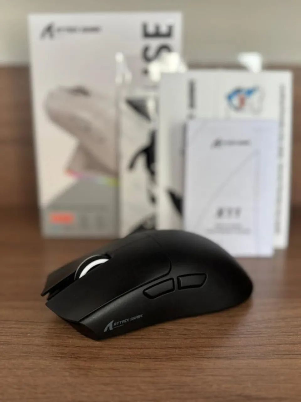  Mouse gamer Attack Shark X11 com dock sem fio - Foto 4
