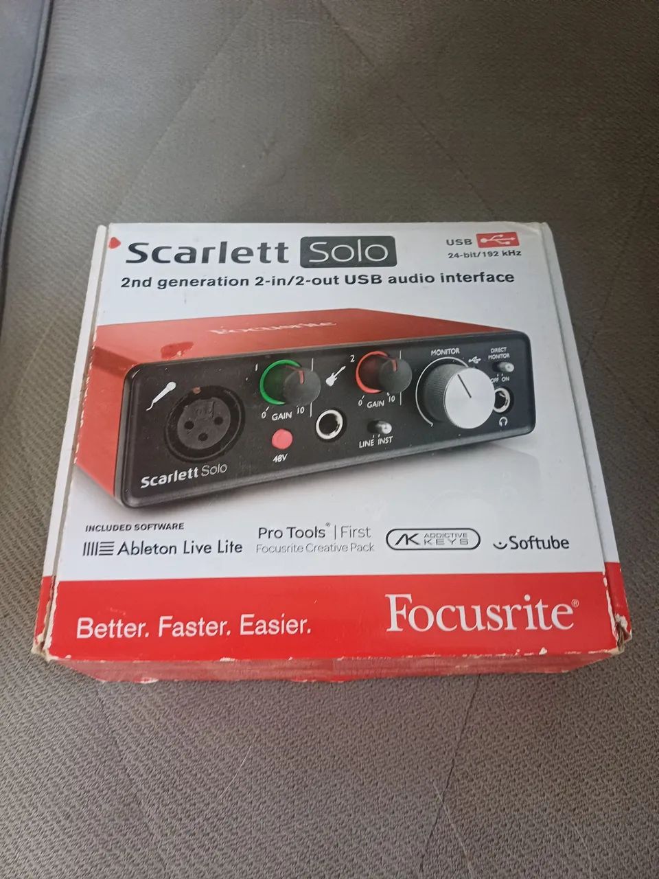 Placa de áudio Focusrite Scarlett Solo - Geração 2 - Foto 2