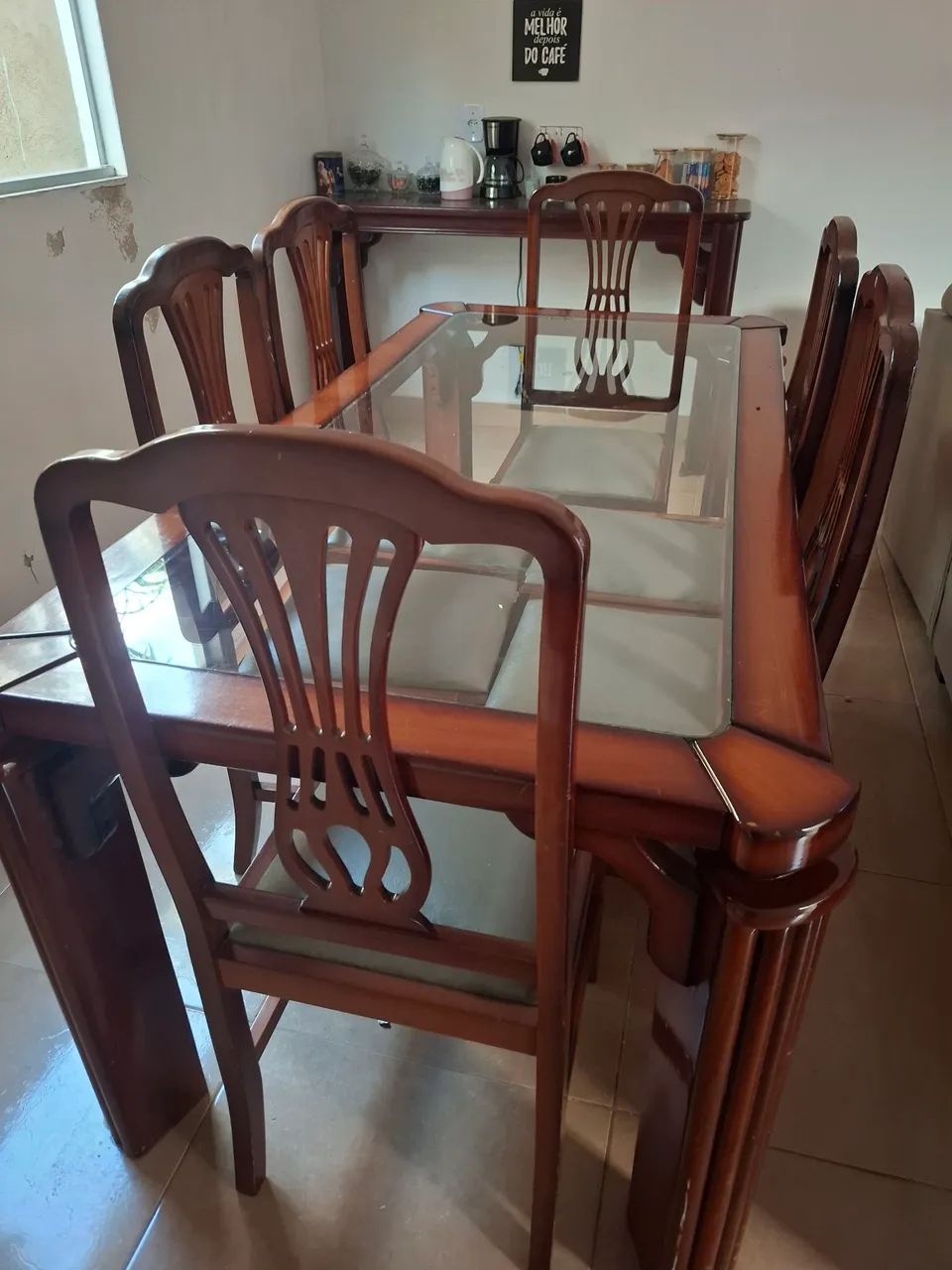 Mesa de madeira 6 lugares - Foto 2