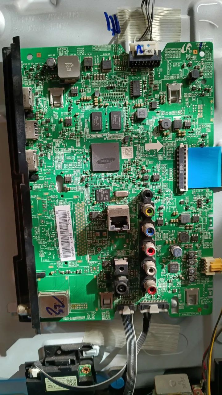 Placa principal modelo BN94-13603C PBA-17F +fonte+controle remoto+placa v-con+autofalan