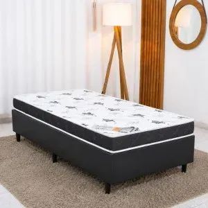 Conjunto NOVO! Base com Colchão Solteiro D28