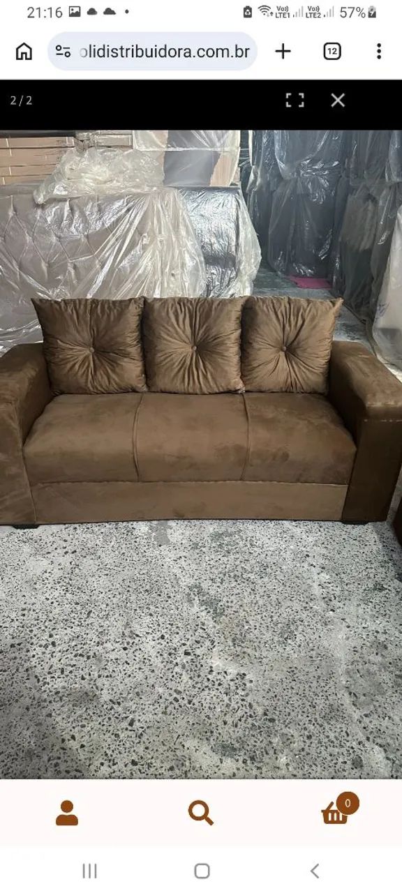 Sofa Bela 3 temos também R$ 490,00 sofá bicama com recosto - Foto 2