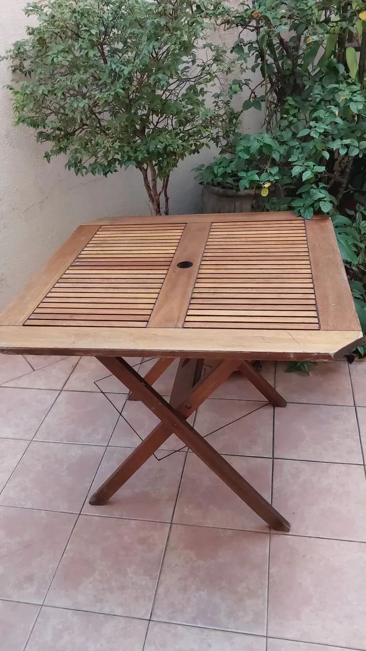 Mesa tramontina madeira maciça - Foto 4