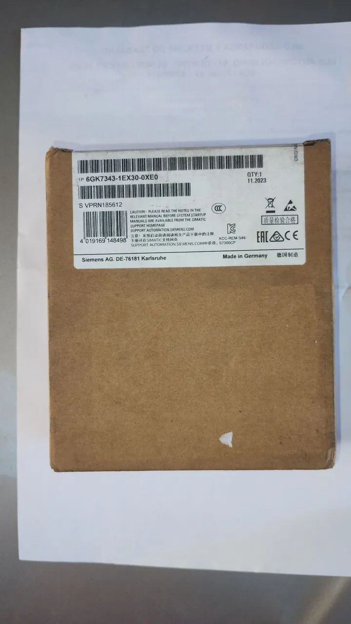 6gk7343 1ex30 0xe0 Simatic S7-300 Cp 343-1 Siemens Lacrado - Foto 2