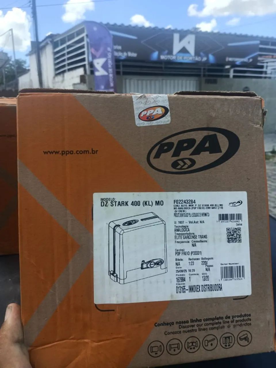 Motor para portão PPA DZ Stark 400kg (kl) com instalação já inclusa - Foto 5