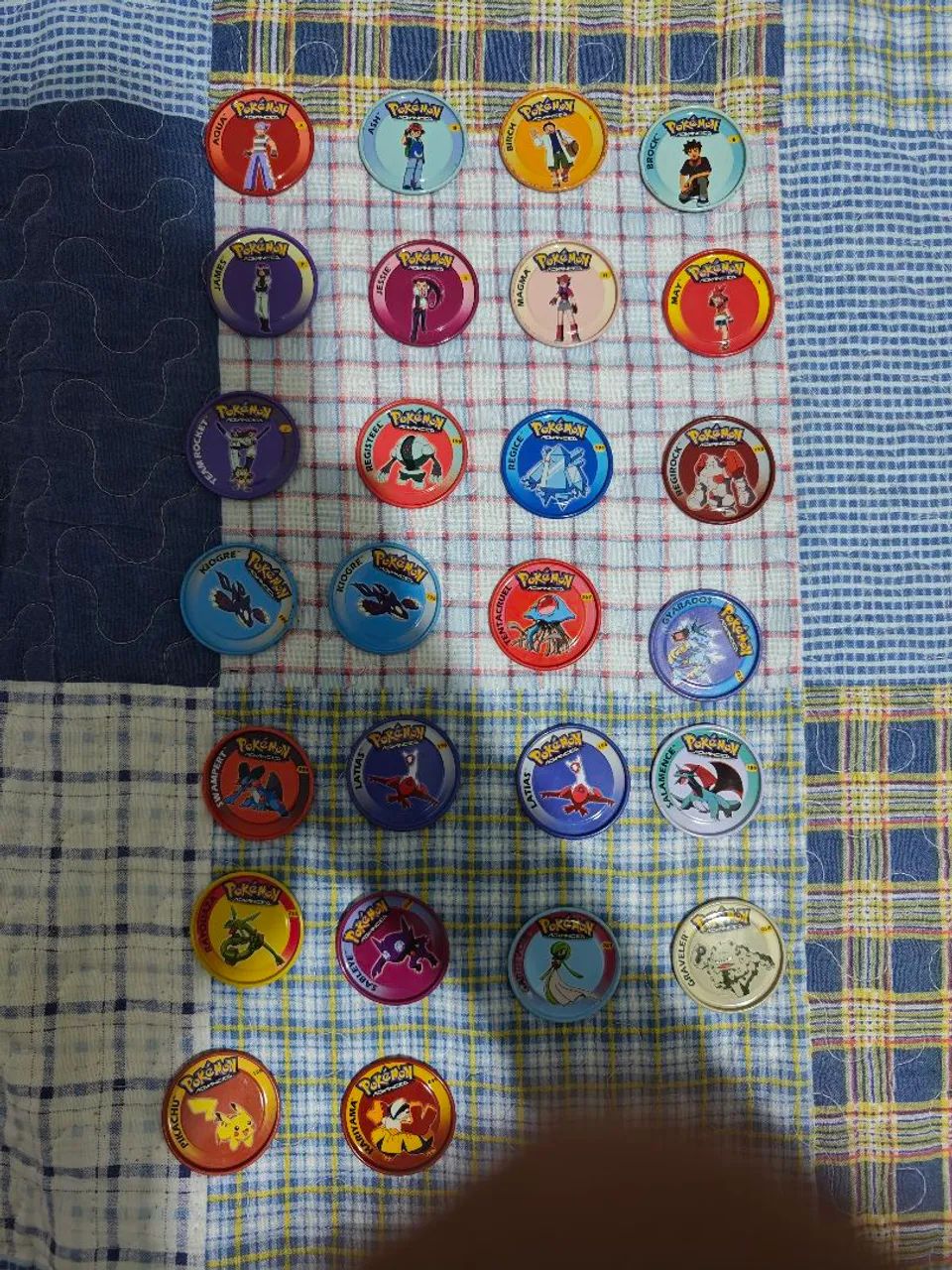 LOTE COM 185 TAZOS POKÉMON ADVANCED - PANINI 2004 - Foto 4