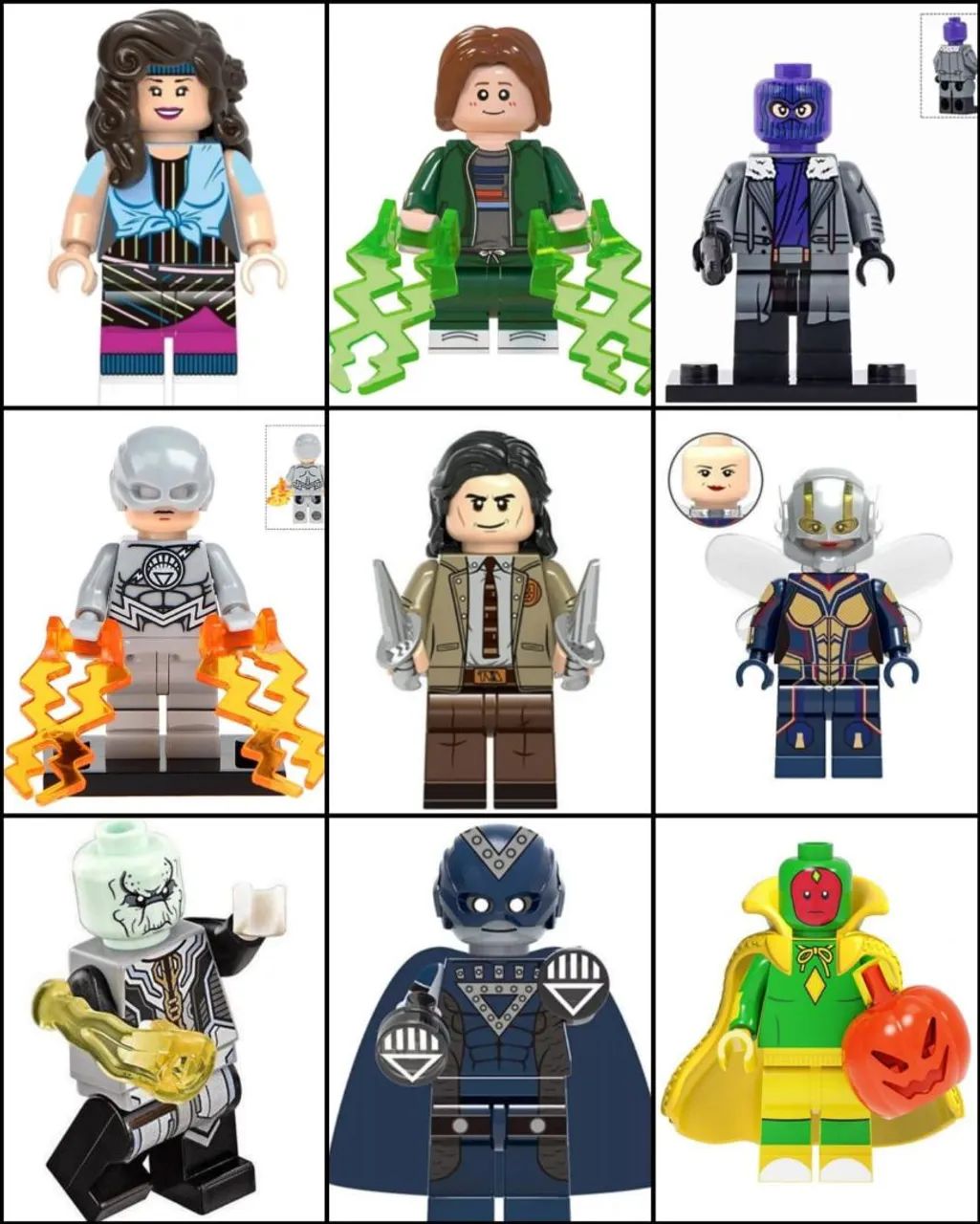 Bonecos LEGO Compatível - Heróis Marvel e DC - Foto 2