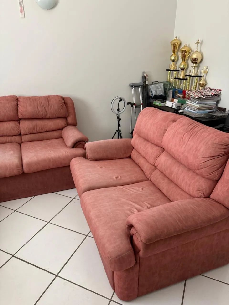 Sofá com 7 lugares salmão - Foto 2