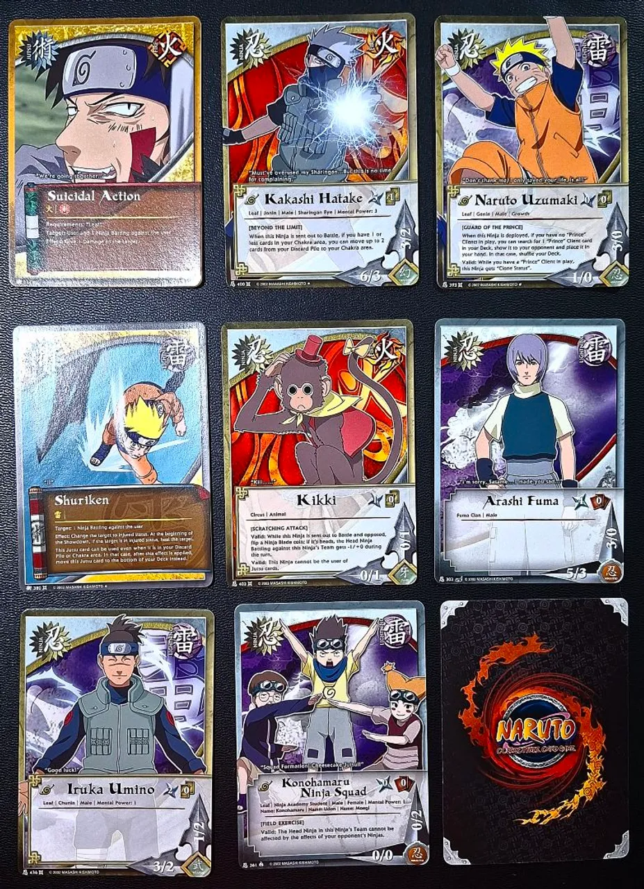 Cards Naruto Ccg - Naruto & Sasuke - Peças e Acessórios de Vídeo
