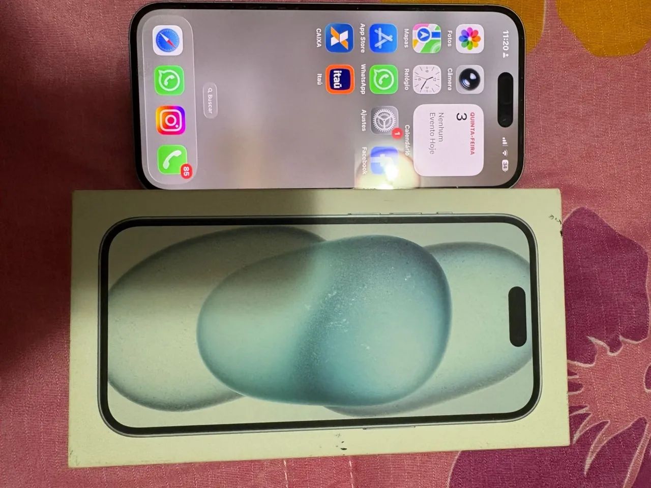 Celular yfhone 15 com 256 gigas - Foto 3