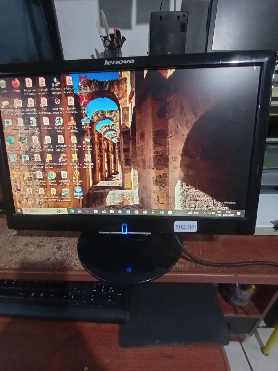 Monitor Lenovo 19 polegadas Funcionando tudo - Foto 3