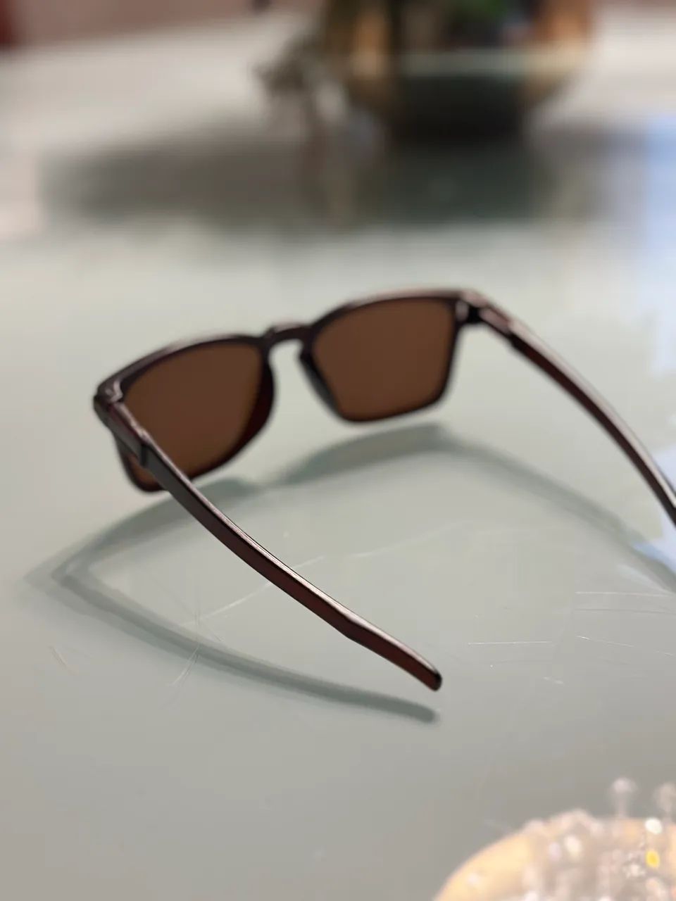 Óculos de sol oakley marrom - Foto 4