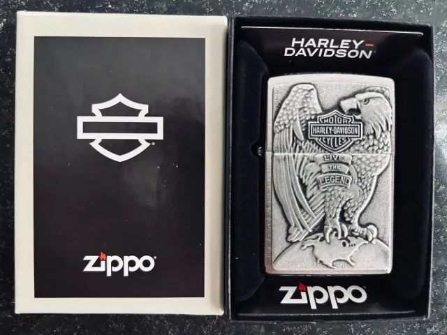 Isqueiro Zippo Harley Davidson Made USA Eagle H-D 200HD H231