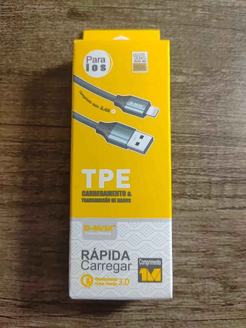 Cabo Reforçado B-Max USB para Lightning 1m - Foto 2
