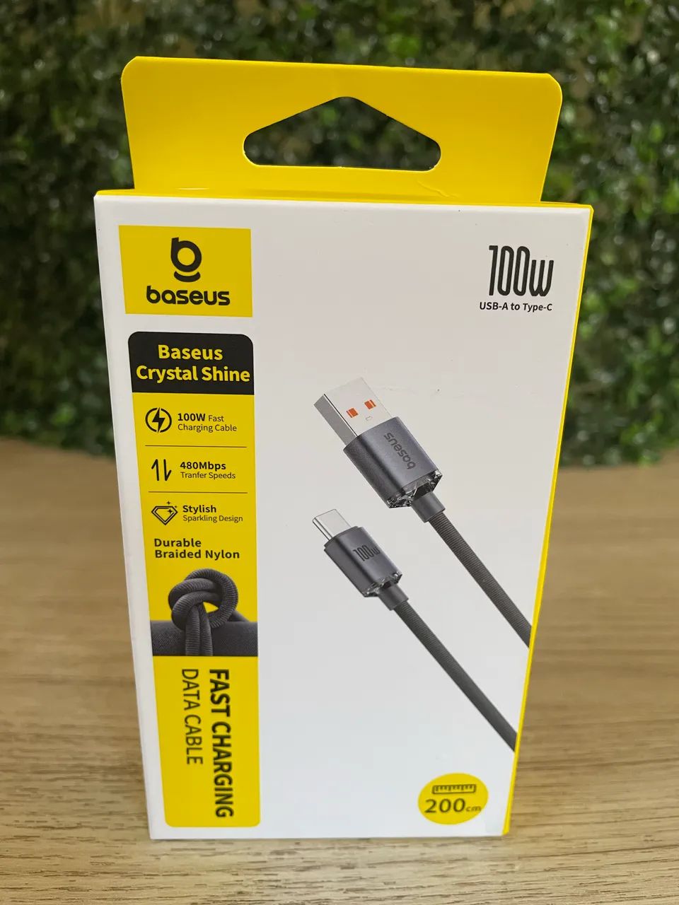 Cabo Baseus USB para C 100W  2M 