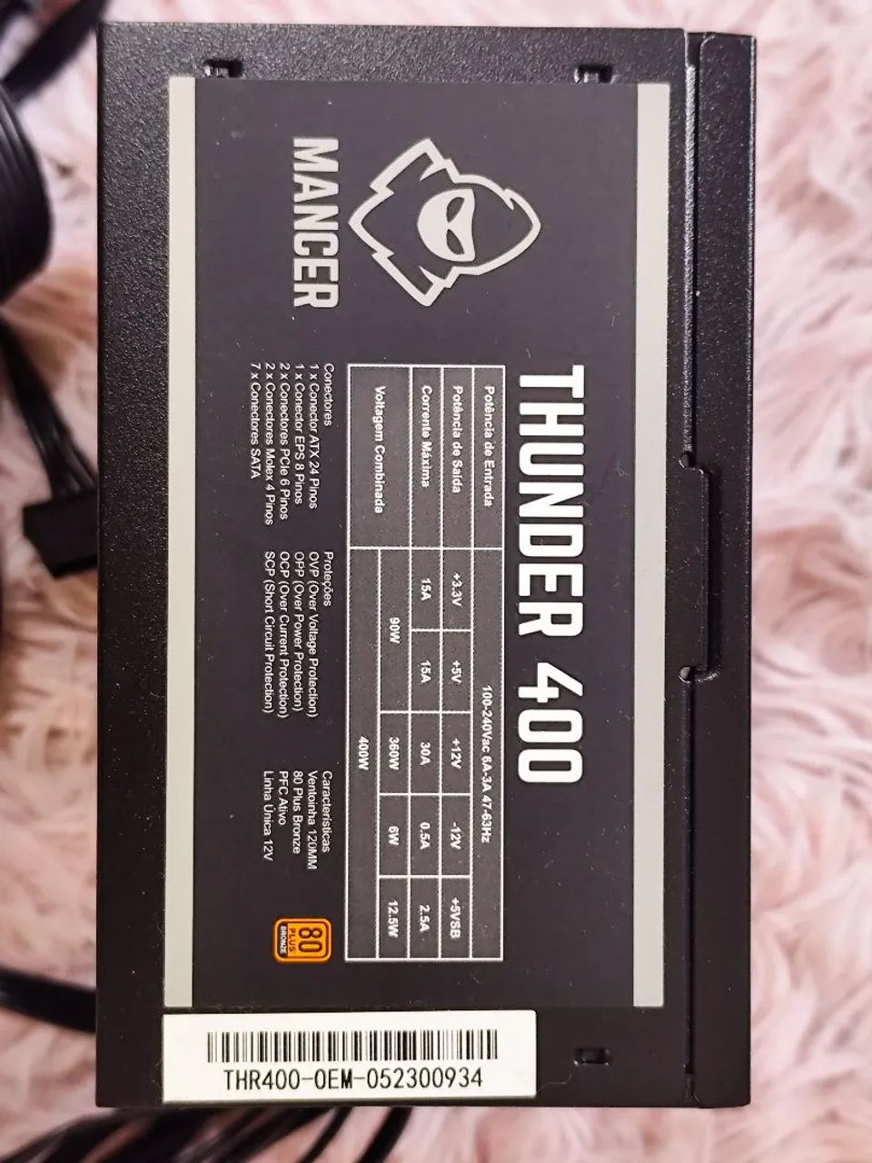 Fonte Mancer Thunder 400w Bronze 80 Plus - Foto 5
