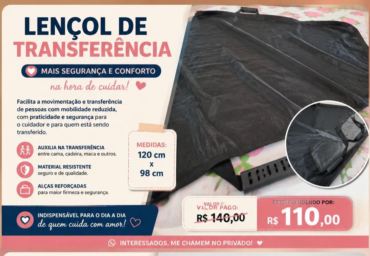 Lençol de transferência 