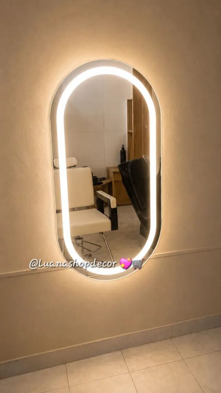 Espelho Jateado Com Led Luxo - Foto 4