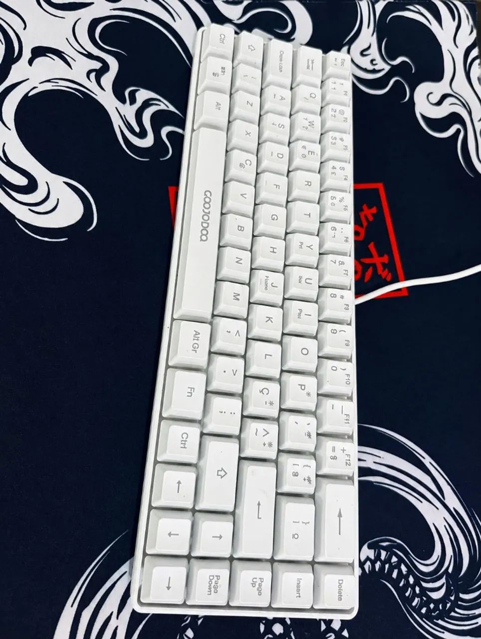 Teclado Gamer 65% GOOJODOQ Semi Mecânico - Branco - Foto 3