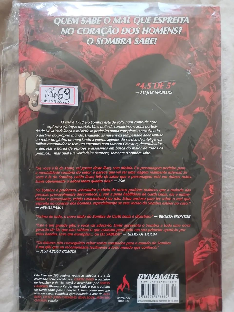 O Sombra - Editor Mythos. Garth Ennis - Foto 2