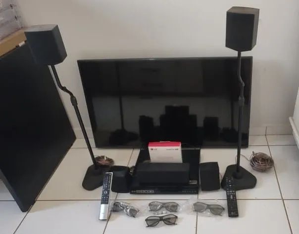SMART TV 3D + HOME THEATER 3D  DA LG  CINEMA NA SUA CASA
