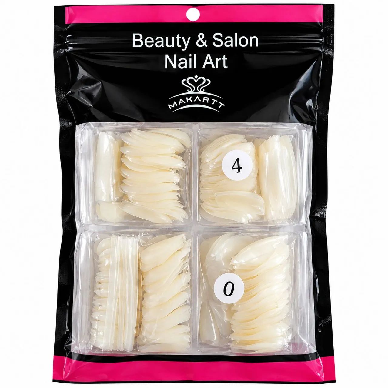 Kit Tips Unhas Postiças 500 Peças Nail Art Alongamento
