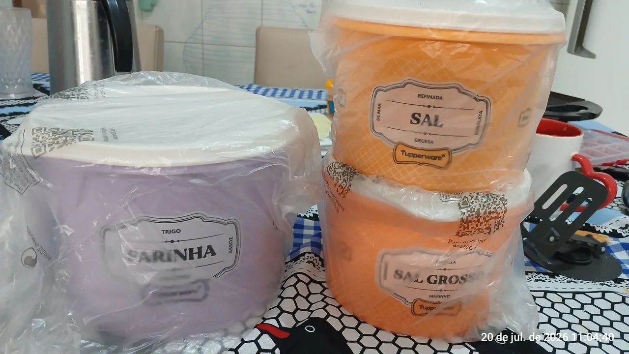 Kit Tupperware 3 peças 