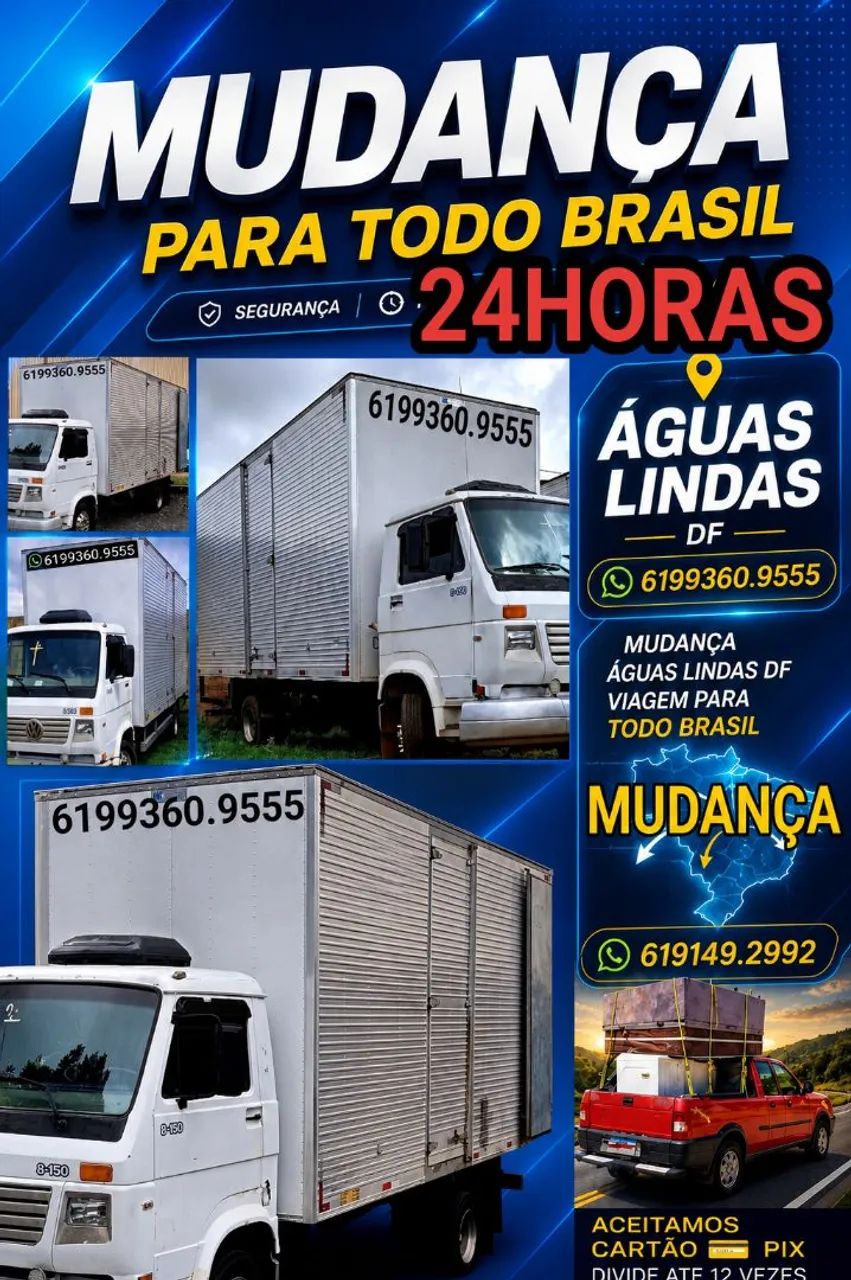Mudança águas lindas Samambaia sobradinho anabolismo para qualquer lugar 