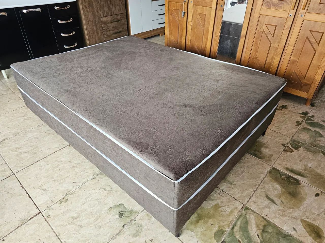 Cama unibox nova casal de espuma  - Foto 3