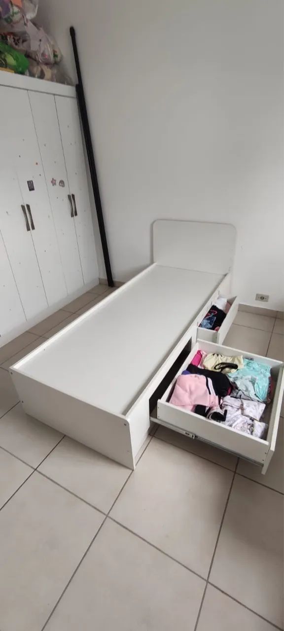 CAMA SOLTEIRO COM GAVETAS  - Foto 5