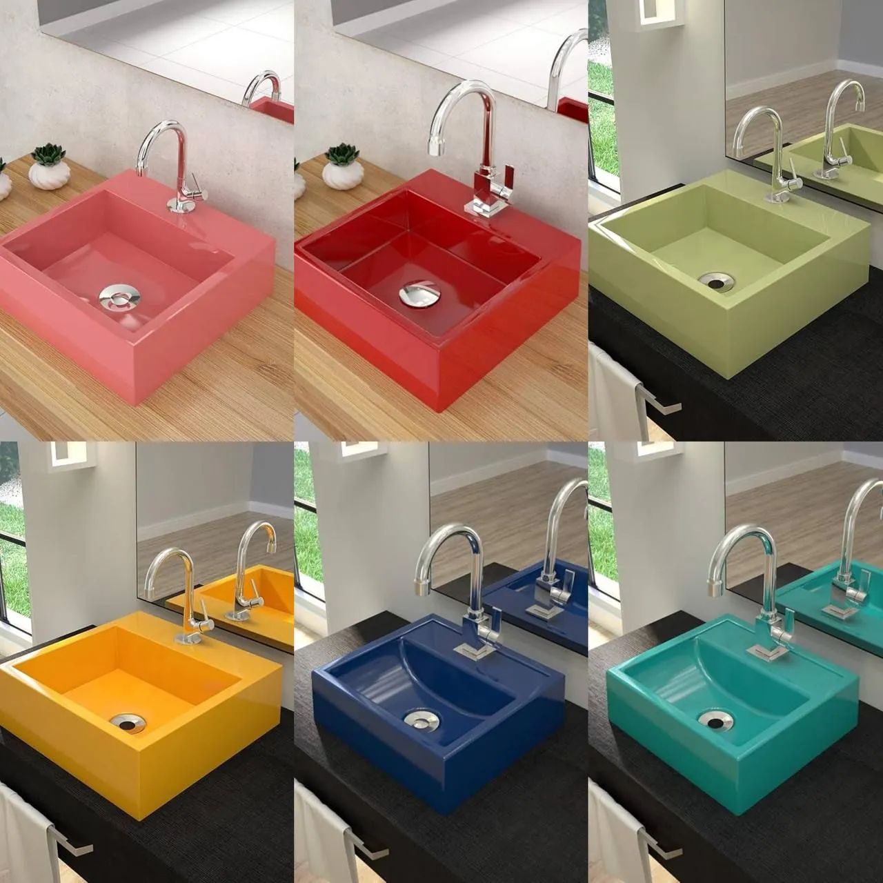 Luxury Sink Kit with Metal Faucet + Click Valve + PVC Trap + Flexible Hose