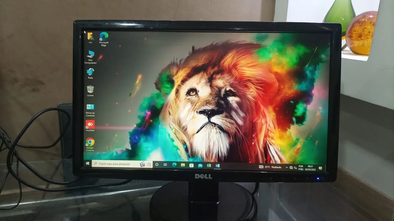 Monitor DELL 19 polegadas com adaptador HDMI. Parcelo no cartão sem juros 