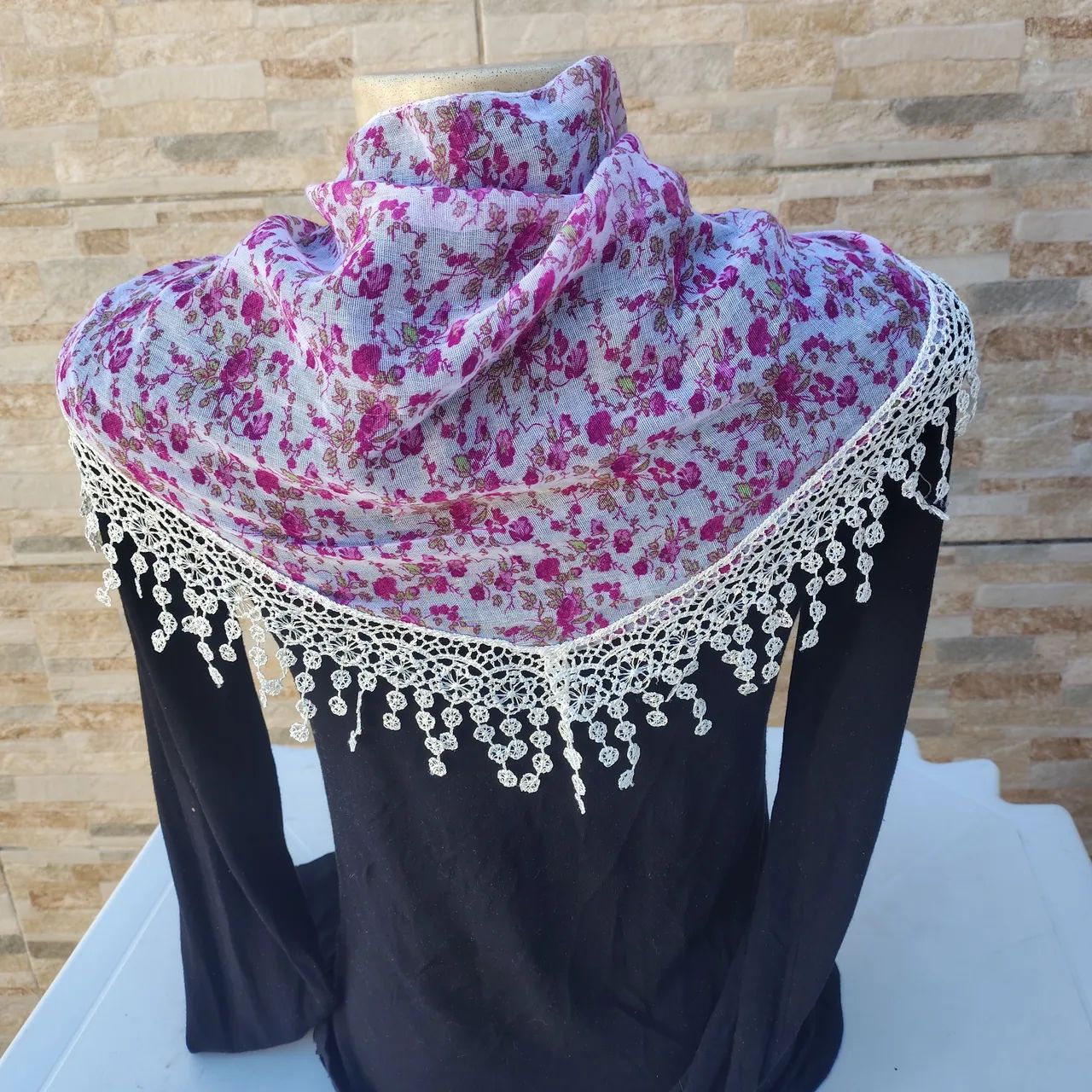 ? Xale de Renda Feminino - Para Todos os Estilos e Ocasiões ? R$ 35 cada" - Foto 4