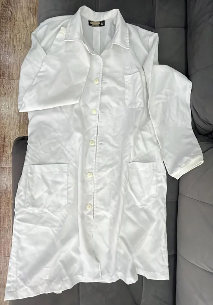 Jaleco branco masculino M D'Armand - Foto 3